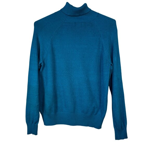 Covington Womens Size XL Teal Turtleneck Sweater - Picture 3 of 6